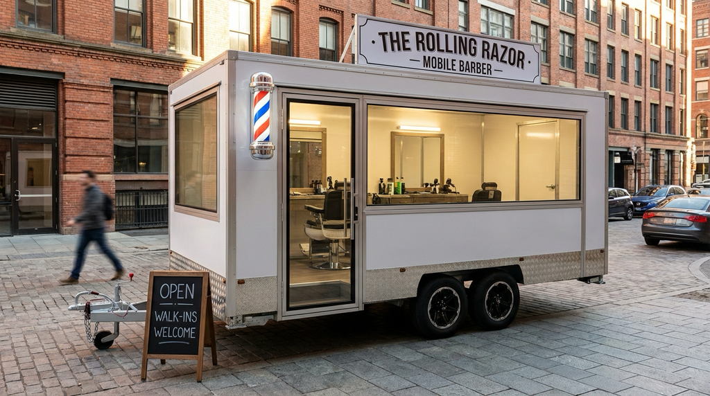 Mobile Barber Trailer MBT-5M