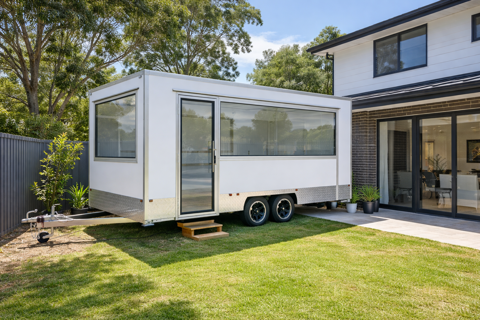 Portable Accommodation Trailer with Toilet & Shower PAT-5M