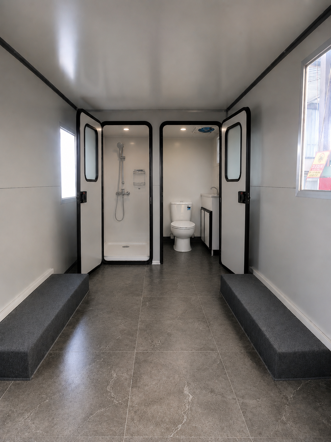 Portable Accommodation Trailer with Toilet & Shower PAT-5M