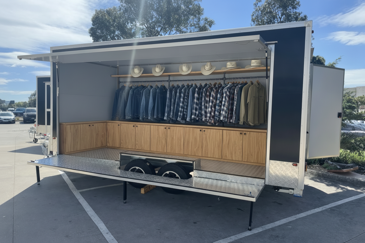 Merchandise Retail Trailer MT-5MF With Cabinetry